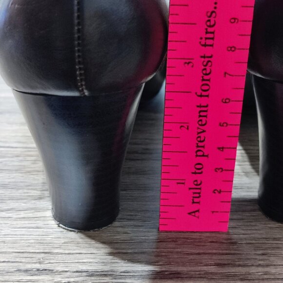 Vintage Candie's Jessa Maryjane Pumps Size 10 Brown Chunky Heels Comfort - Picture 6 of 15
